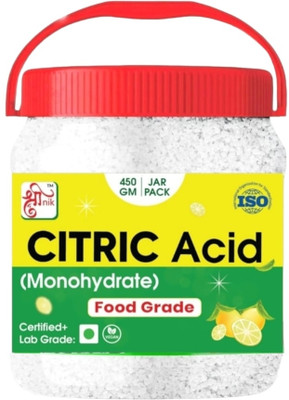 hinik Pure Citric Acid crystal (Nimbu Sat ) for Cleaning-Food Grade-Multiple Use_450gm Stain Remover