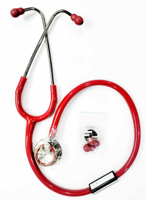 Srishti Classic II SS Stethoscope Acoustic Stethoscope Stethoscope(Red)
