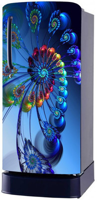 K2A Studio 60 cm Abstract Design Coloufull Decorative Fridge Sticker Self Adhesive Sticker(Pack of 1)
