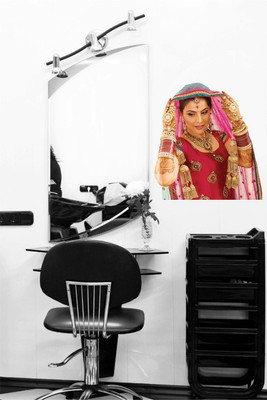 nirmal décor 63 cm Wedding Bridal For Spa Wall Decor Salon Wall Sticker Size By [58x63cm] Self Adhesive Sticker(Pack of 1)