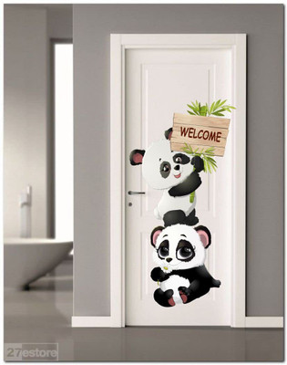 CreativeEdge 75 cm Cute Panda Design Wall Sticker Self Adhesive Sticker(Pack of 1)