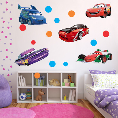 wildartcreation 65 cm latest 3D Car Wall Stickers Removable Living Room Home Décor (91 Cm X 65 Cm ) Self Adhesive Sticker(Pack of 1)