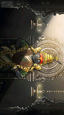 swaroopa 16.5 inch shri hari vitthal sticker Self Adhesive Sticker(Pack of 1)