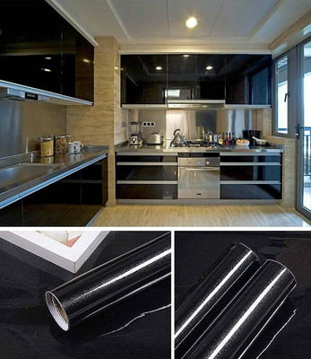 DOM EXPORT Abstract Black Wallpaper(200 cm x 60 cm)