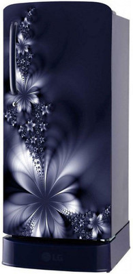Byte Shop 60 cm Abstract Design flower Fridge Wrap Decorative Sticker Self Adhesive Sticker(Pack of 1)