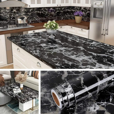 Skinny Vinyl Decorative Silver Wallpaper(L x W: 128 cm x 41 cm)