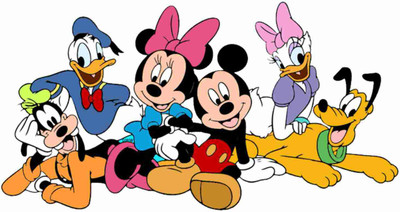 SkyOlla 59 cm Mickey Mouse Wall Sticker – Self Adhesive Vinyl Décor for Kids’ Room, Nursery Self Adhesive Sticker(Pack of 1)