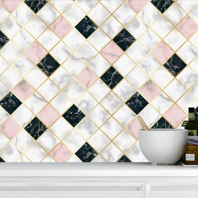 DOM EXPORT Abstract Multicolor Wallpaper(200 cm x 60 cm)