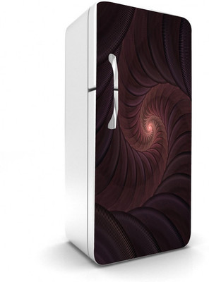 Psychedelic Collection 60 cm Abstract Design Colorfull Decorative Fridge Sticker Multicolor PVC Vinyl 120x60 Self Adhesive Sticker(Pack of 1)