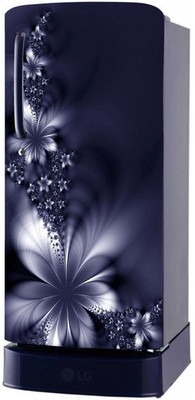 Byte Studio 60 cm Abstract Design flower Fridge Sticker Fridge Wrap Decorative Sticker Self Adhesive Sticker(Pack of 1)