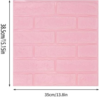 vrahidecor Decorative Pink Wallpaper(38.5 cm x 35 cm)