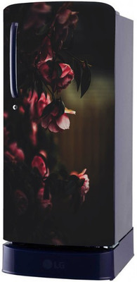 K2A Studio 60 cm Abstract Design flower Fridge Sticker Fridge Wrap Decorative Sticker Self Adhesive Sticker(Pack of 1)