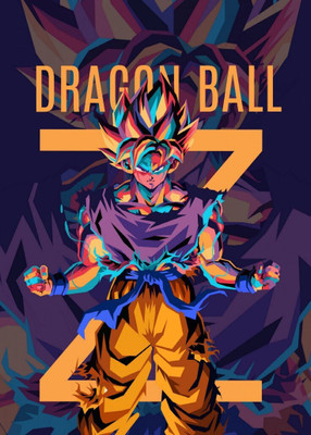 swaroopa 16.5 inch dragon ball Z sticker Self Adhesive Sticker(Pack of 1)