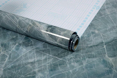 Laptraded Vinyl Nature Blue Wallpaper(L x W: 200 cm x 60 cm)