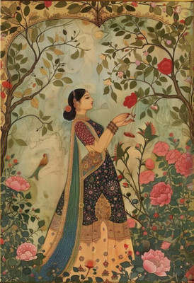 swaroopa 16.5 inch wall art sticker Self Adhesive Sticker(Pack of 1)