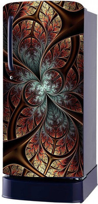 Byte Studio 60 cm Abstract Design Decorative Coloufull Fridge Sticker Self Adhesive Sticker(Pack of 1)