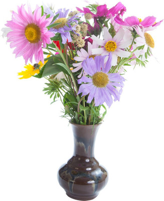 crystalsign 51 cm Flower Pot 613_S Self Adhesive Sticker(Pack of 1)