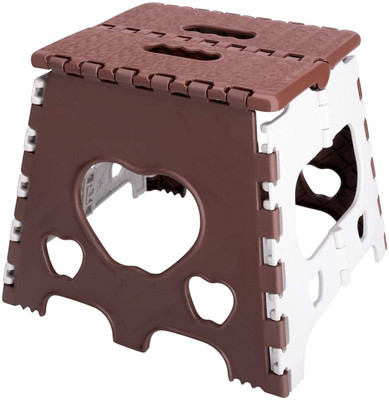 Shiv Enterprises. 12 inch Brown folding stool Living & Bedroom Stool(Brown, Pre-assembled)