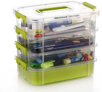 LIVVIOMART Plastic Utility Container  - 4 L(Green)