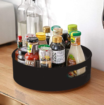 Suprita Shelf Organizers(Black, Plastic)