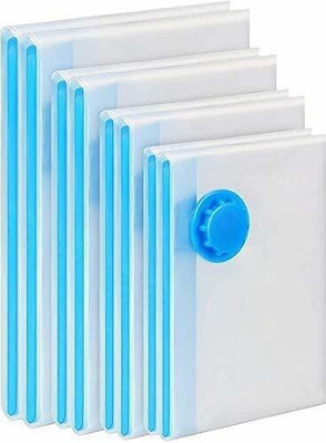 ANADI 4 Different Size Space Saver Waterproof Combo of Vacuum Compression Storage Bags for Home and Travel (Set of 4 | 1 Pc of 50 x 60 cm |1 Pc of 60 x 80 cm | 1 Pc 70 x 100 cm | 1 Pc 80 x 110 cm) Travel Storage Vacuum Bags(Pack of 4)