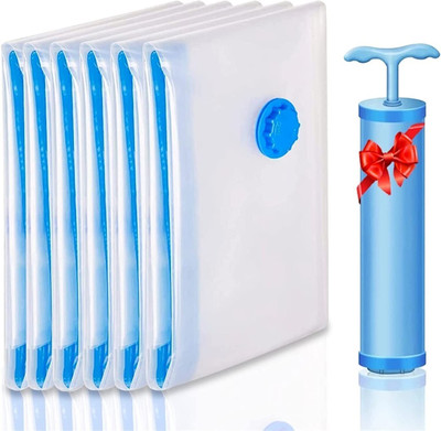 Anayo Space Saver Ziplock Bags for Clothes with Hand Pump 2 Medium 2 Large 1 Jumbo Travel Storage Vacuum Bags(Pack of 5)