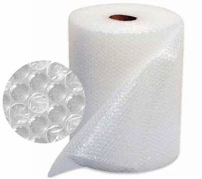 Pack Safe Air Bubble Wrap Roll For Packing And Safety Purpose No Rule 30 Ft L 2 Ft W 60 gsm A4 paper(Set of 1, White, Brown)