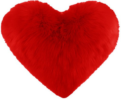 PICKKART Microfibre Solid Cushion Pack of 1(Red)