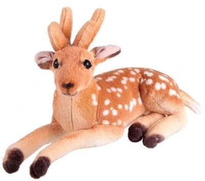 sai ji Stuffed Soft Plush Toy Kids Birthday Cute Deer/Hiran for kids 30cm  - 30 cm(Brown)