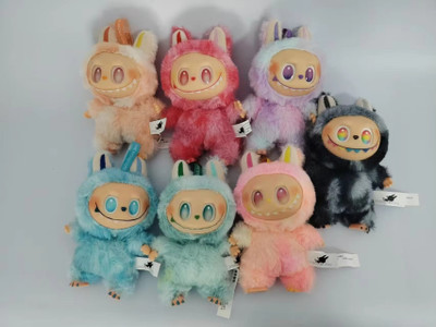 Dorytoys Fluffy Animal Keychain Bunny Design  - 5 cm(Multicolor)