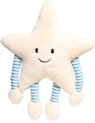 Macros Star Soft Toy with Arms and Legs, Stuffed Toy, Teddy Bear, Pillow, Plush Pillow  - 35 cm(Multicolor, White)