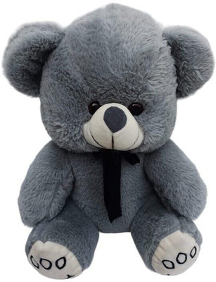 SHIVANGI COLLECTIONS SHIVANGI-Adorable Super Soft Toy Grey Bow Tedy Bear Soft Toy  - 30 cm(Multicolor)