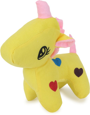 MHK YELLOW UNICONE Stuffed Soft Toy for Kids, Children Playing - 26 cm (Multicolor)  - 18 cm(Multicolor)