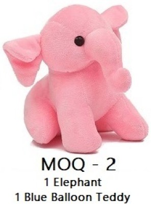 MHK Trending Elephant & Blue Balloon Teddy Stuffed Toys Pack of 1  - 30 cm(Multicolor)