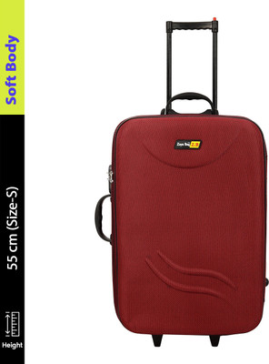 Zoya Small Cabin Luggage (55 cm) 3 Wheels - 20 Inch Travel Trolley Bag/Suitcase Bag With 3 Wheels For Men And Women Number - Red
