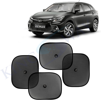 Kingsway Side Window, Rear Window, Windshield Sun Shade For Toyota Glanza(Black)