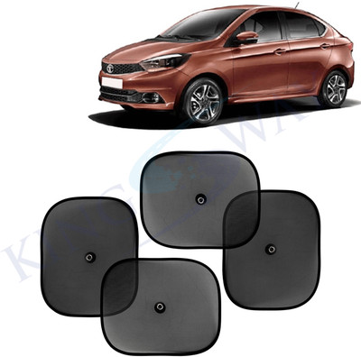 Kingsway Side Window, Rear Window, Windshield Sun Shade For Tata Tigor(Black)