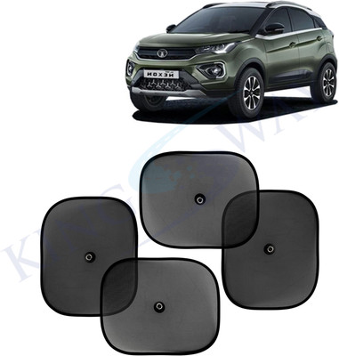 Kingsway Side Window, Rear Window, Windshield Sun Shade For Tata Nexon(Black)