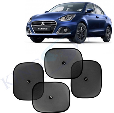 Kingsway Side Window, Rear Window, Windshield Sun Shade For Maruti Suzuki Swift Dzire(Black)