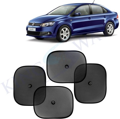 Kingsway Side Window, Rear Window, Windshield Sun Shade For Volkswagen Vento(Black)