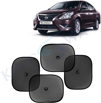Kingsway Side Window, Rear Window, Windshield Sun Shade For Nissan Sunny(Black)