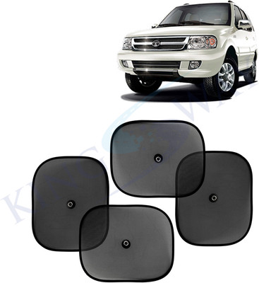 Kingsway Side Window, Rear Window, Windshield Sun Shade For Tata Safari Dicor(Black)