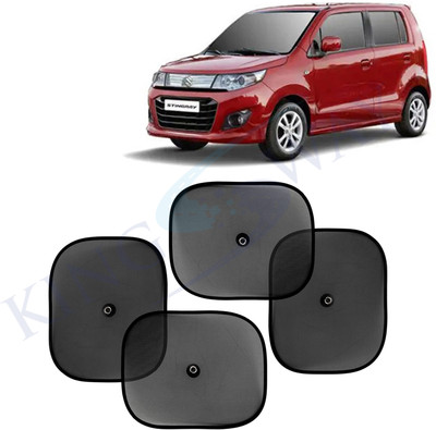 Kingsway Side Window, Rear Window, Windshield Sun Shade For Maruti Suzuki WagonR Stingray(Black)