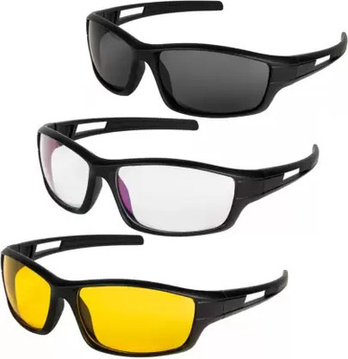 Sports Sunglasses(For Men & Women, Multicolor)