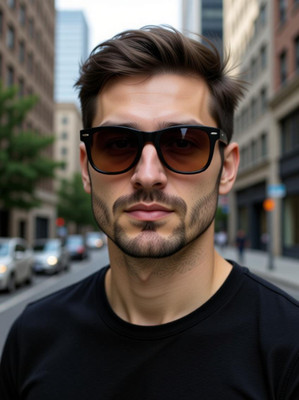 MARC JONES Wayfarer Sunglasses(For Men & Women, Black, Brown, Clear)