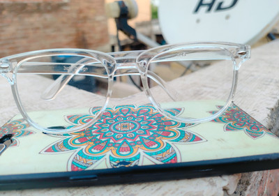 Zienz Wayfarer Sunglasses(For Men & Women, Clear)
