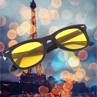 house of common Wayfarer Sunglasses(For Men & Women, Yellow)
