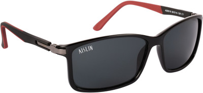 AISLIN Wayfarer, Rectangular Sunglasses(For Men & Women, Black)
