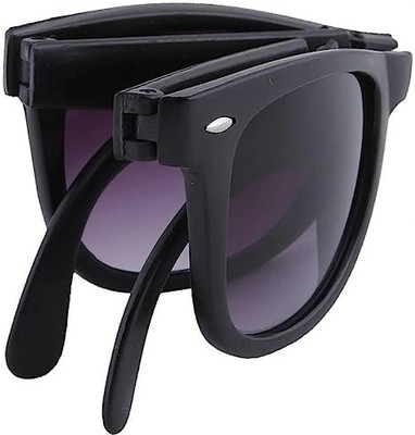 LENS LIBRARY Rectangular Sunglasses(For Men, Black)