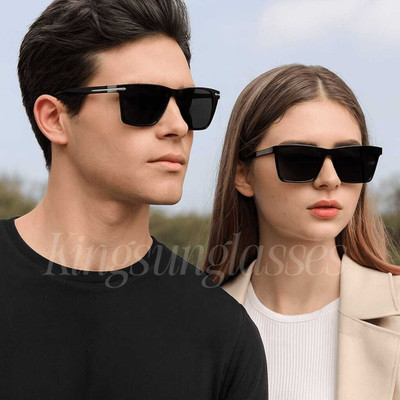 New Specs Rectangular Sunglasses(For Men & Women, Black, Black)